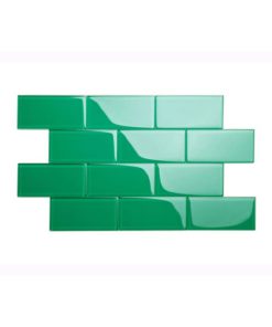 Emerald Green 3x6 Glass Subway Tile